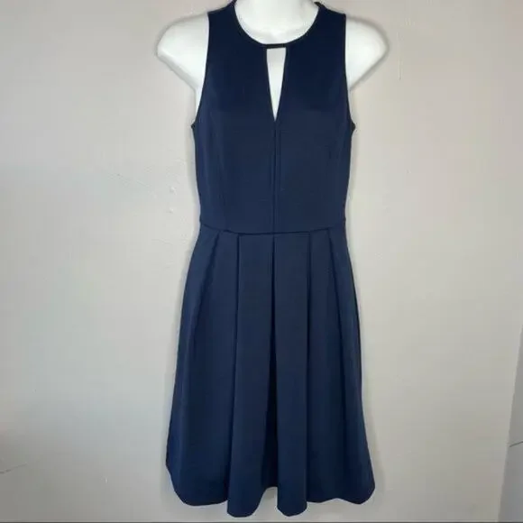 REBECCA TAYLOR Dress Womens Size 2 Fit & Flare Feminine Nautical Party Holiday - Picture 1 of 9